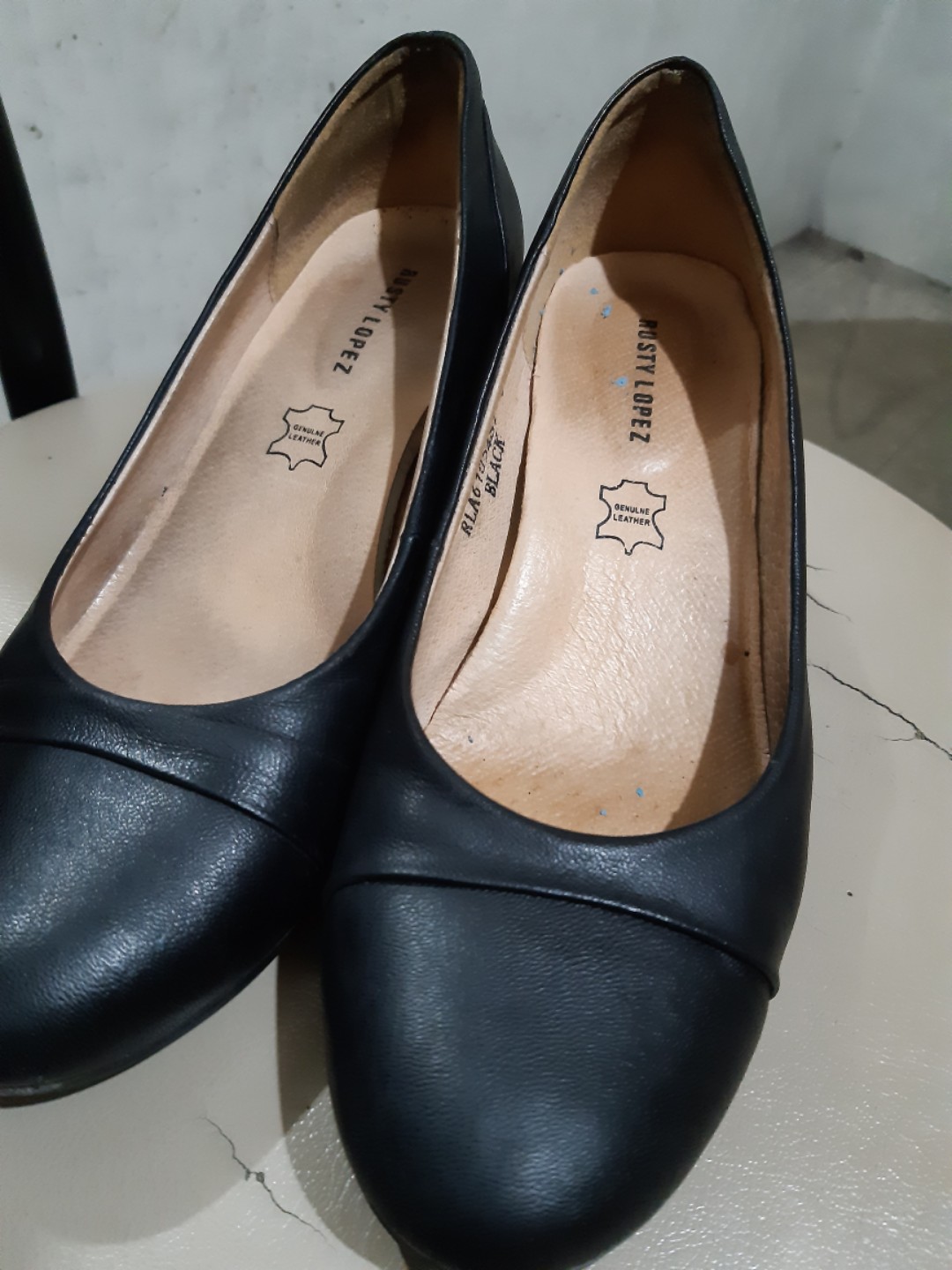 Rusty Lopez Black Leather Shoes Women s Fashion Footwear Heels