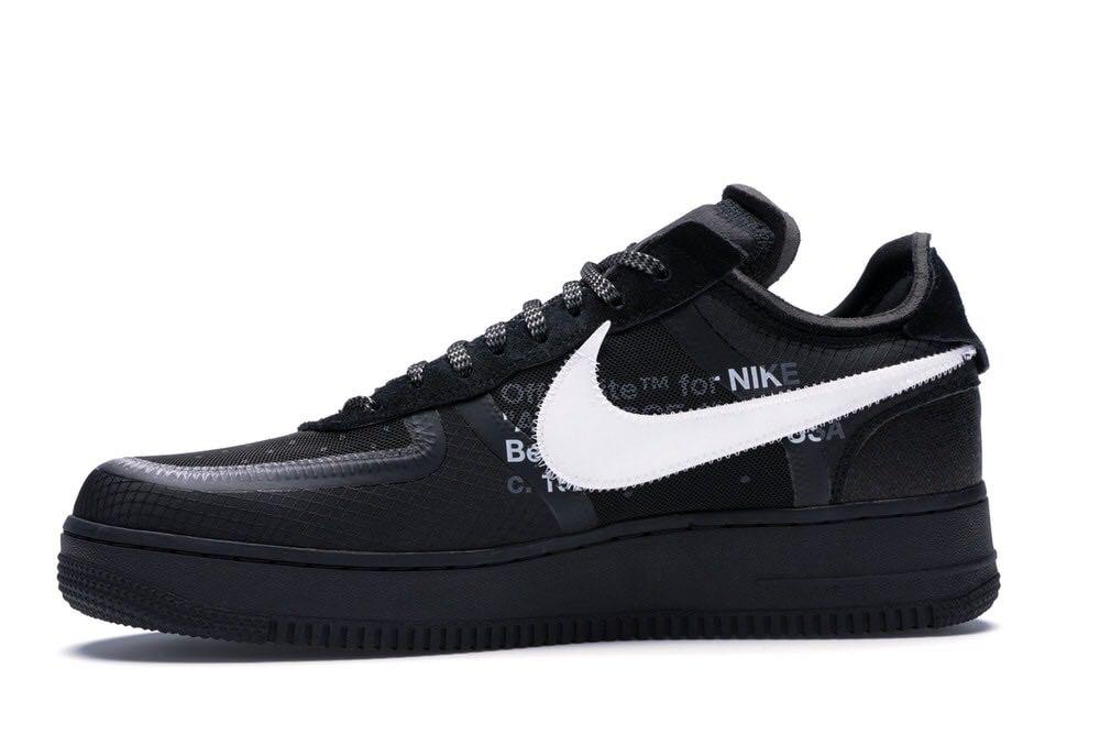 off white air force 1 black for sale