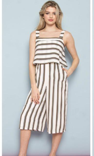 white layered jumpsuit