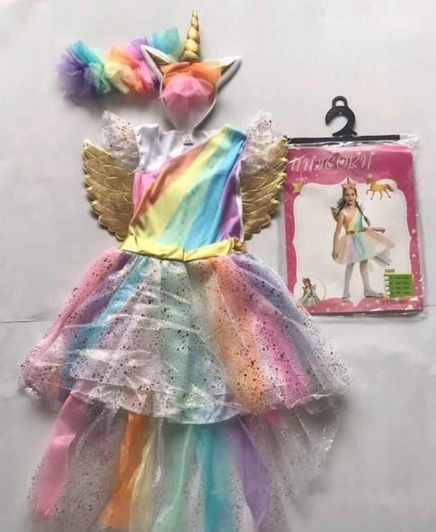 Unicorn Costume Onetime Used Fit To 4 6 Yrs Old Babies Kids Girls Apparel 4 To 7 Years On Carousell