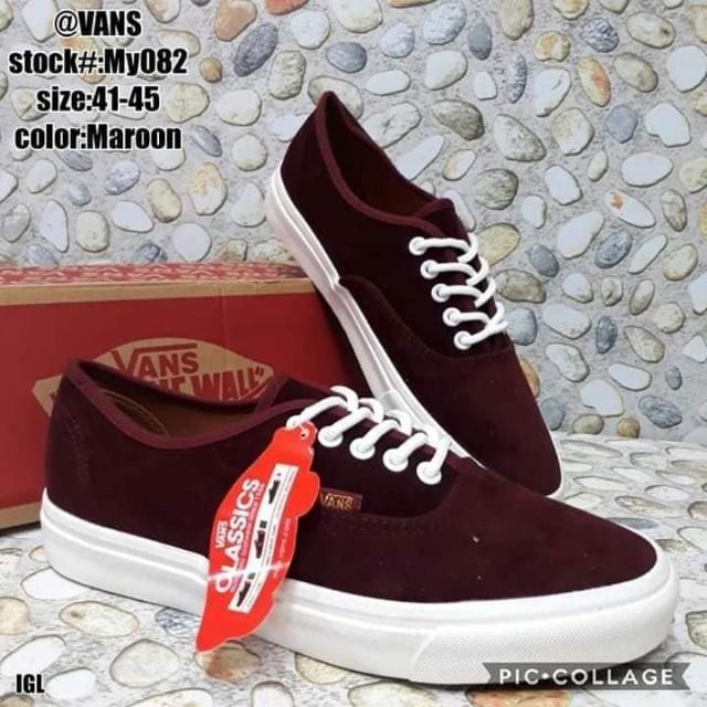 Vans gamuza maroon new arrivals