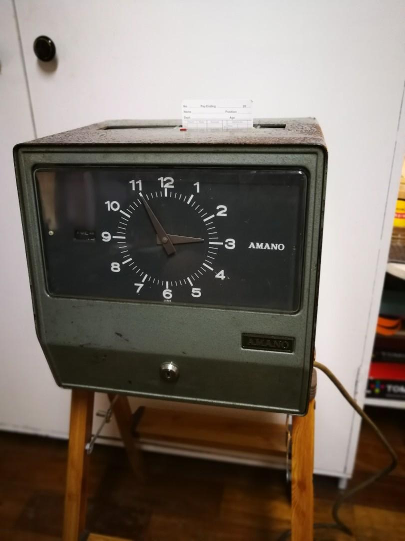 Vintage Bundy Clock Hobbies Toys Memorabilia Collectibles Vintage Collectibles On Carousell