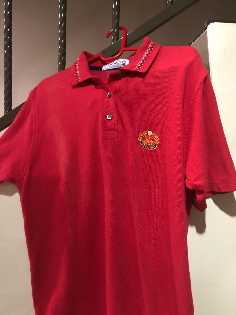 vintage burberry polo shirt