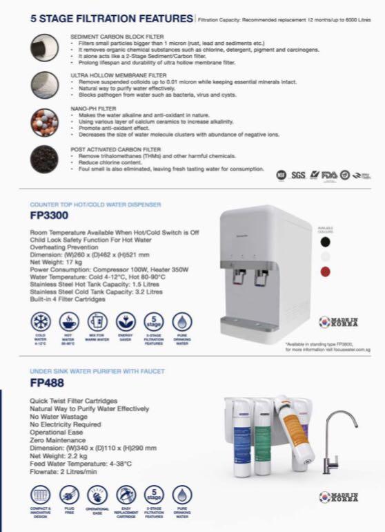 Focus water deals dispenser price