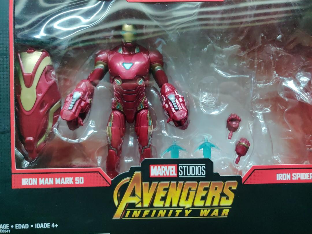 Marvel legends iron man mark top 50 and iron spider 2 pack