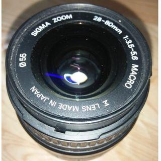 Sigma zoom lens 28 - 80 mm 1:3.5-5.6 macro pentax k mount