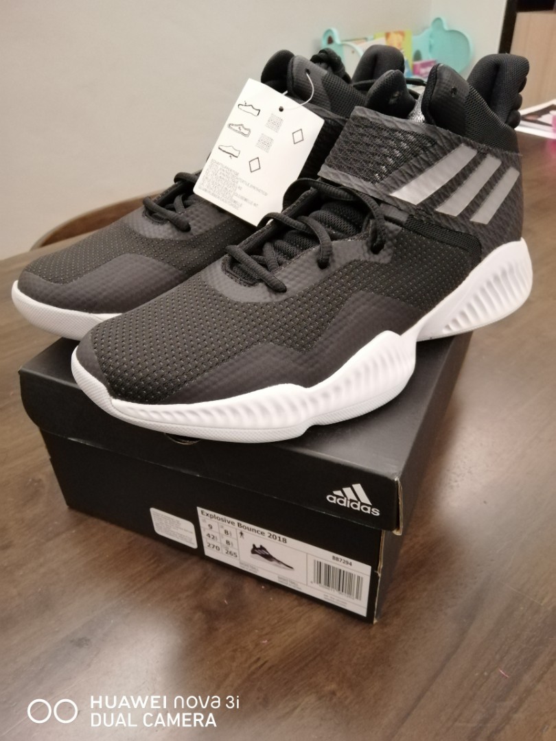 Adidas Basketball Shoe Explosive Bounce 2018 US9 Men s Fashion