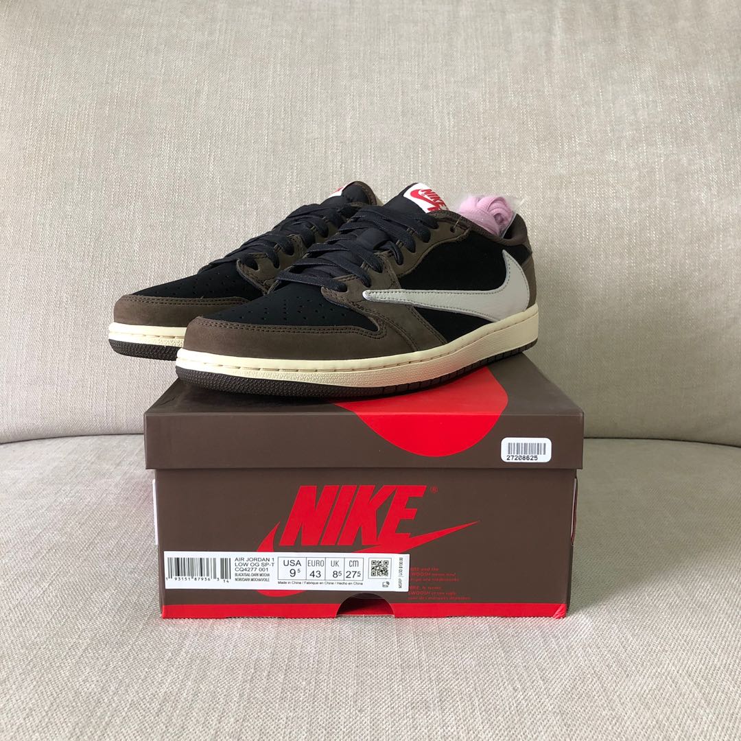 Jordan 1 Retro Low OG SP Travis Scott Mocha Men's - CQ4277-001 - US