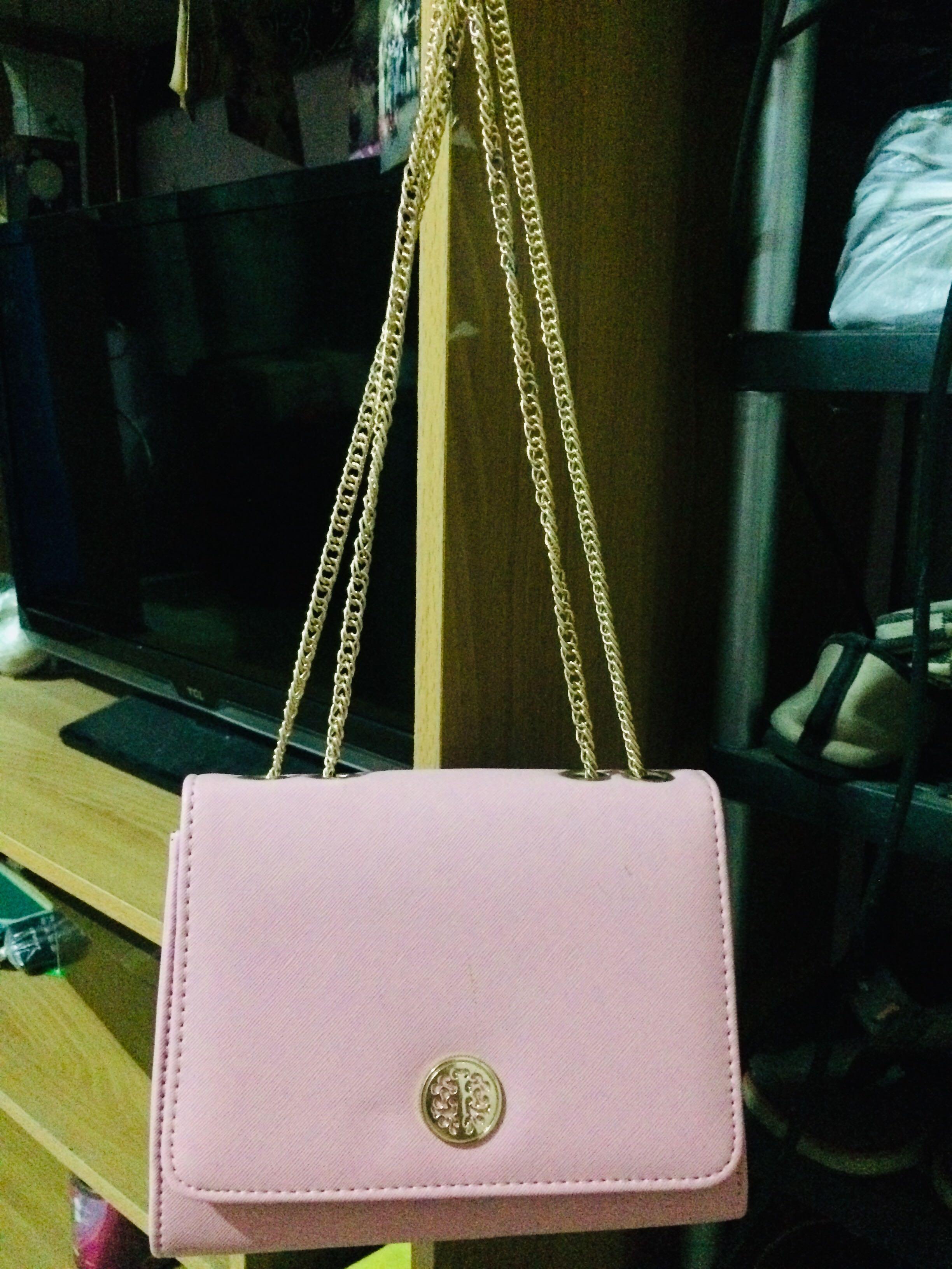 BellaDonna Pink Sling Bag Women s Fashion Bags Wallets Cross