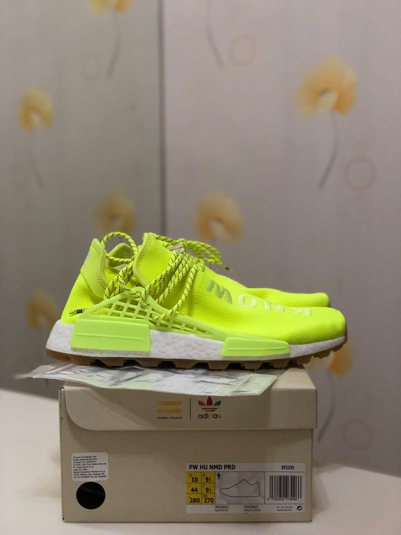 adidas nmd hu trail pharrell now is her time solar yellow