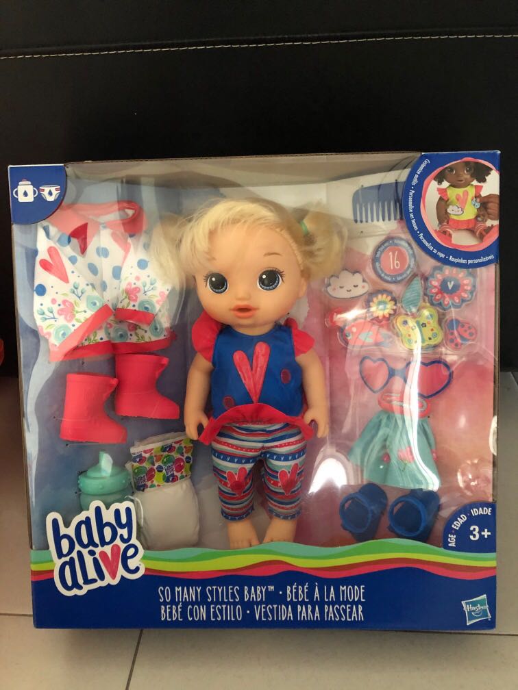 baby alive so many styles baby