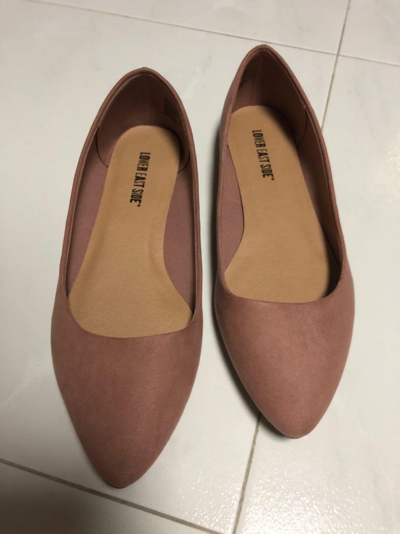 beige flats payless