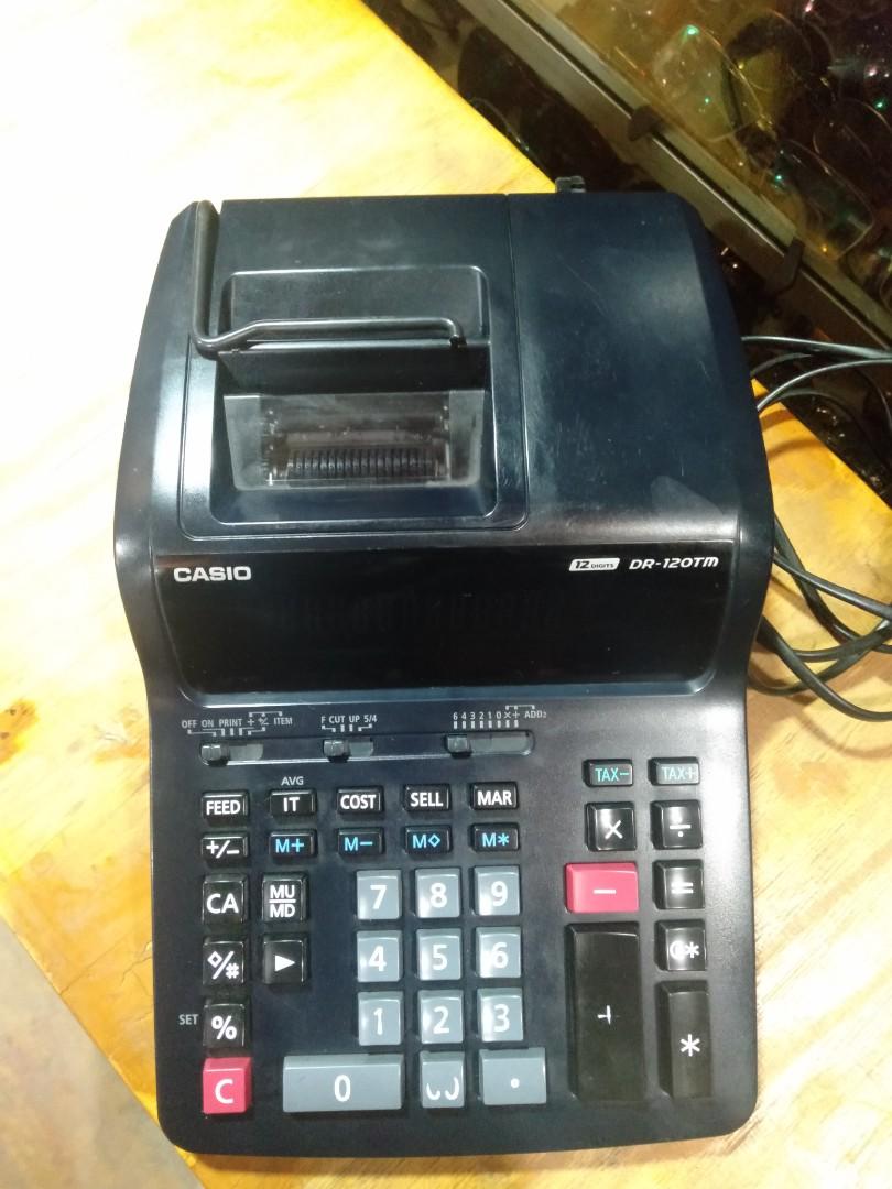 Calculator Casio Dr 120 Tm Elektronik Lainnya Di Carousell