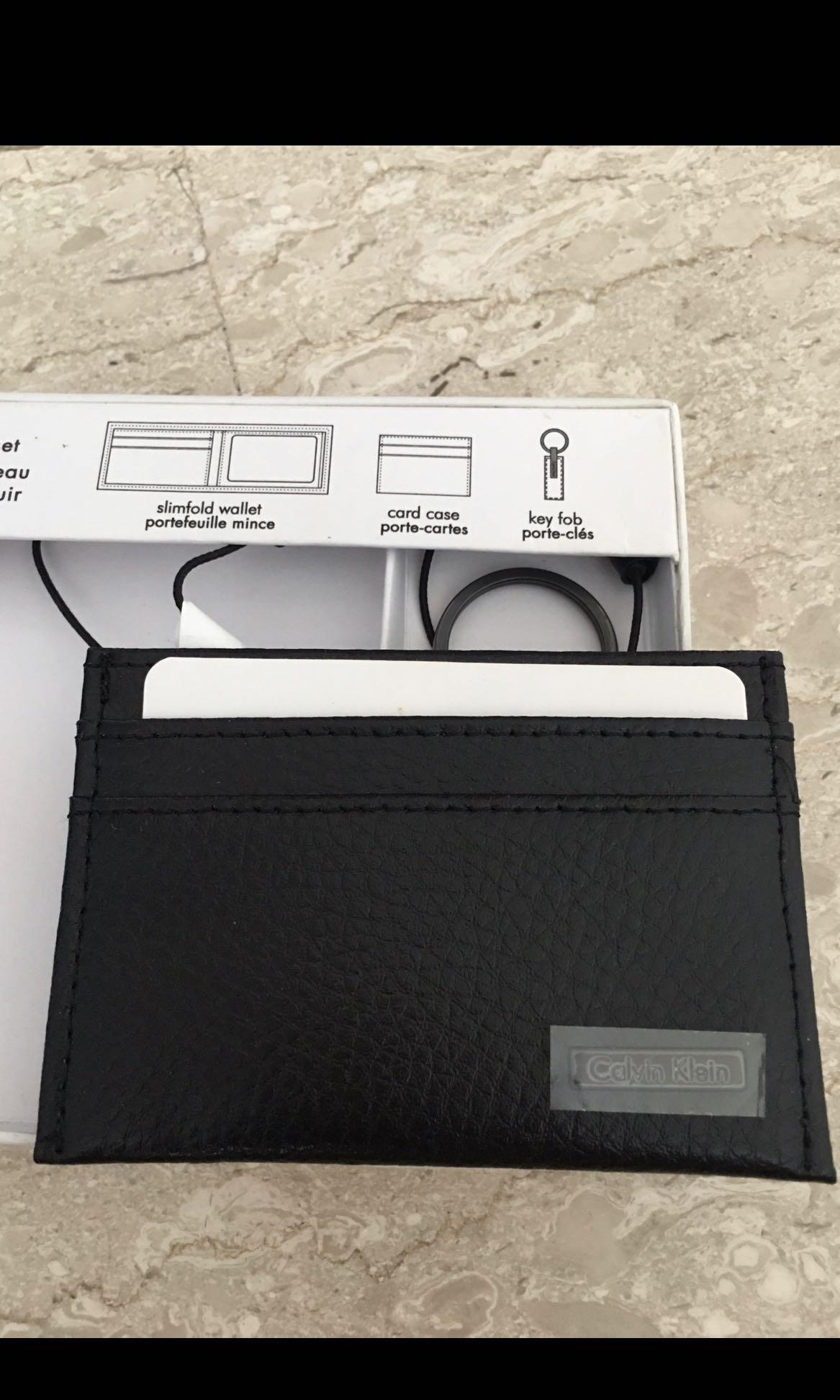 calvin klein card holder wallet