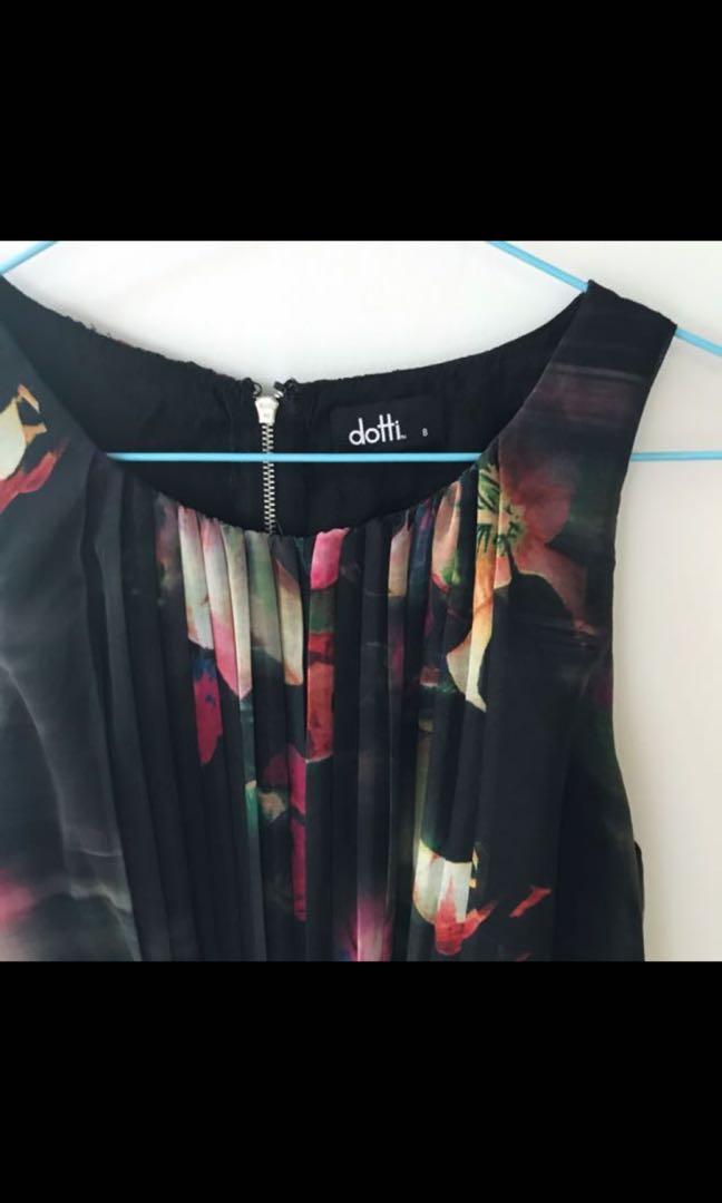 dotti floral maxi skirt