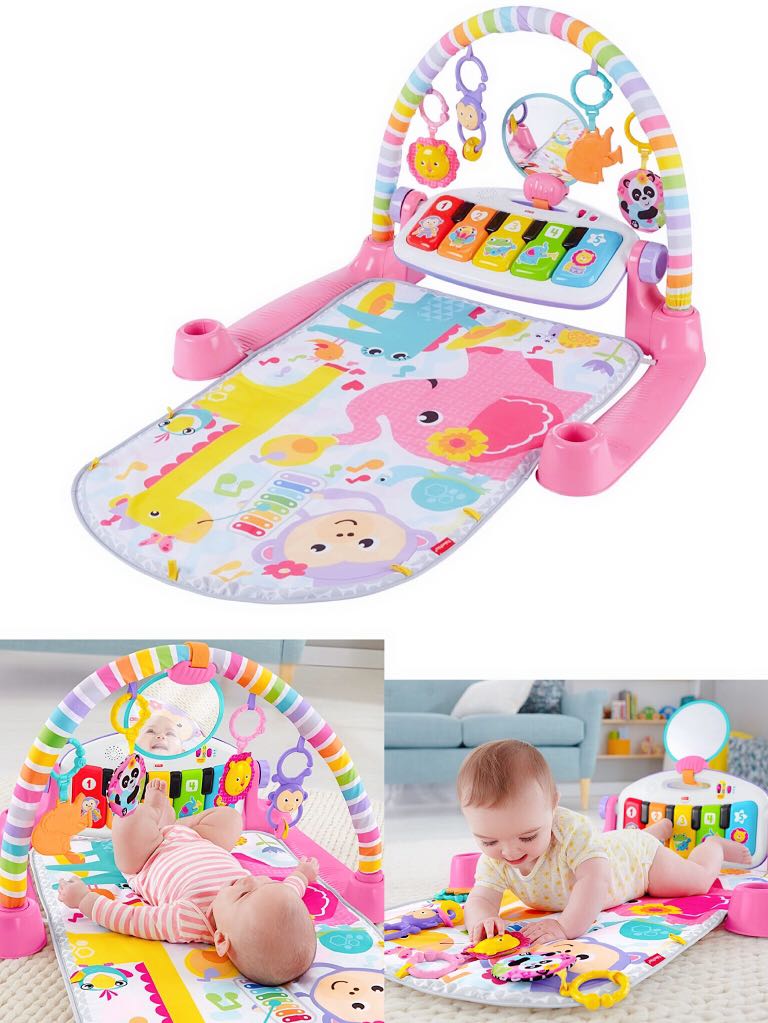 fisher price piano gym pink