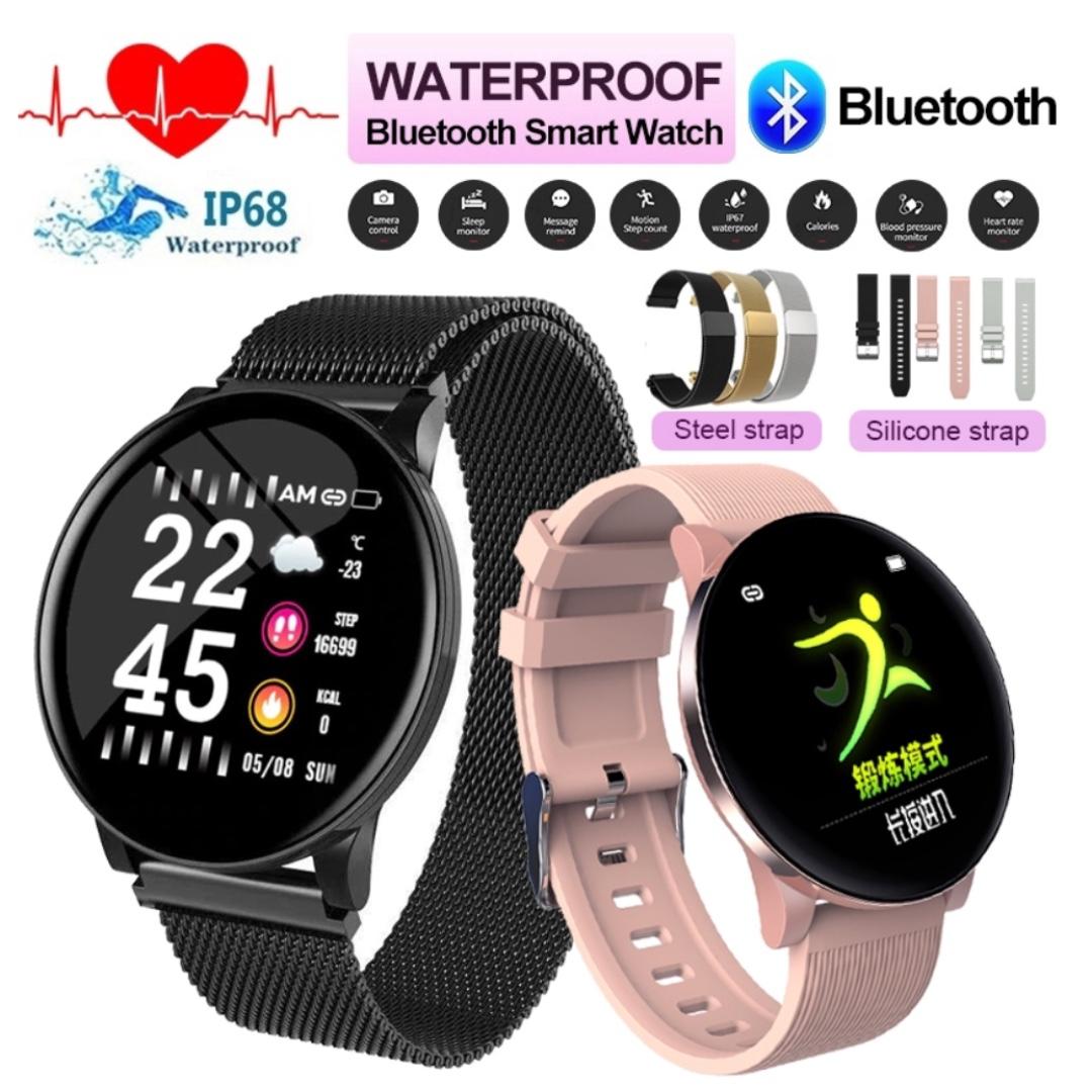 Fitness Tracker Smartwatch Heart Rate Blood Oxygen Blood Pressure Monitoring Ip67 Waterproof Sports Watch For Man Woman Po Women S Fashion Watches On Carousell