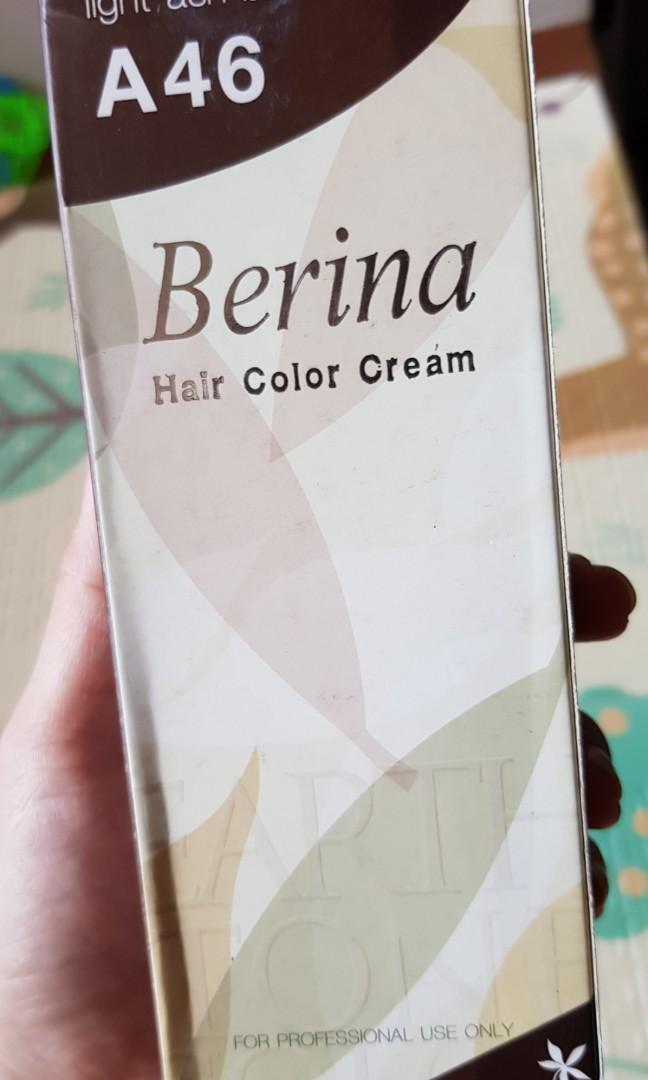 Ash Brown Hair Color Cream 1 Set With Non Damage Hair Bleach