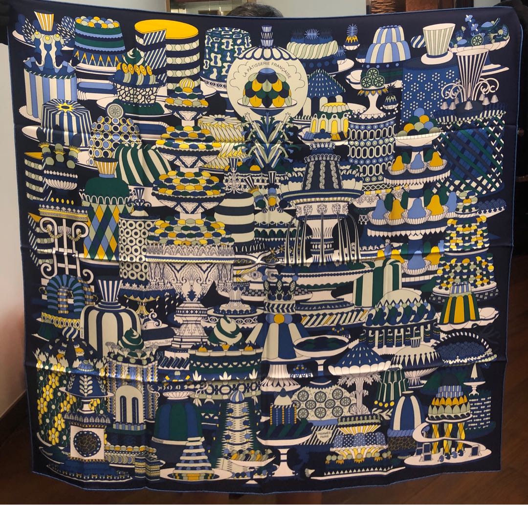 hermes la patisserie francaise scarf