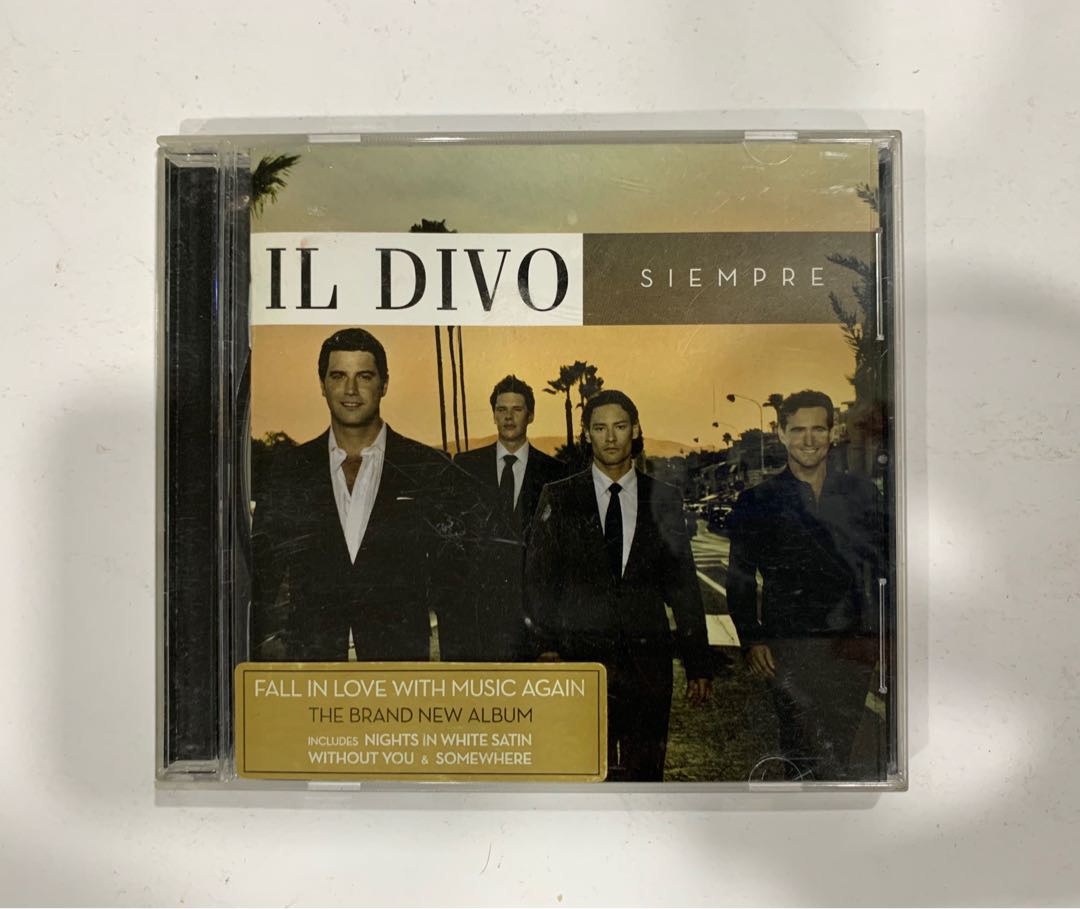 Il Divo Siempre Music Cd Album Music Media Cds Dvds Other Media On Carousell