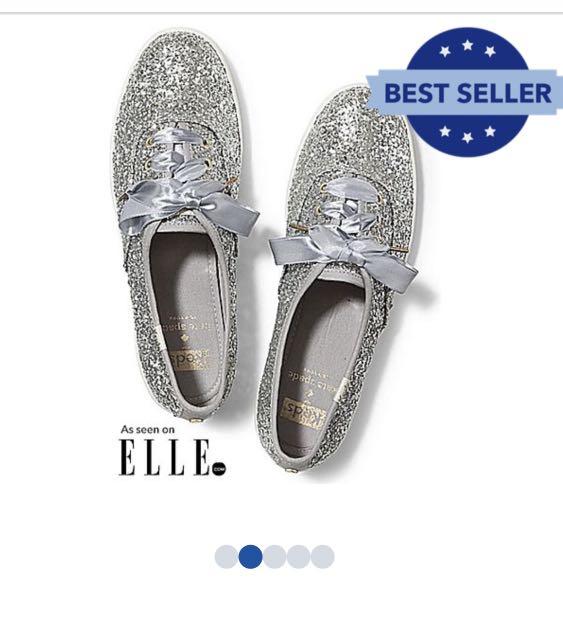 keds silver glitter sneakers