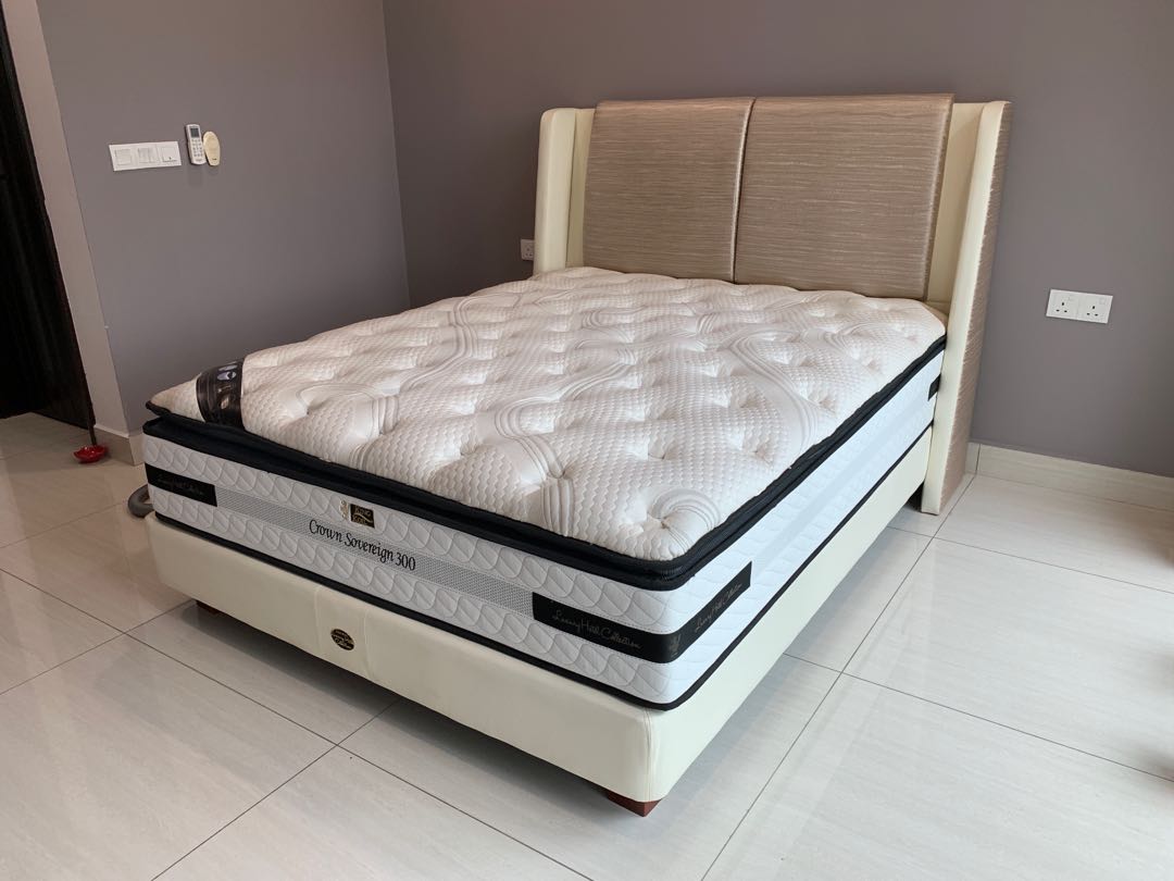 King Koil Queen Bed Set (Divan+Mattress), Furniture & Home Living