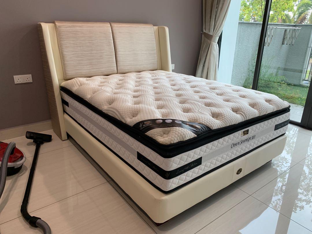 King Koil Queen Bed Set (Divan+Mattress), Furniture & Home Living