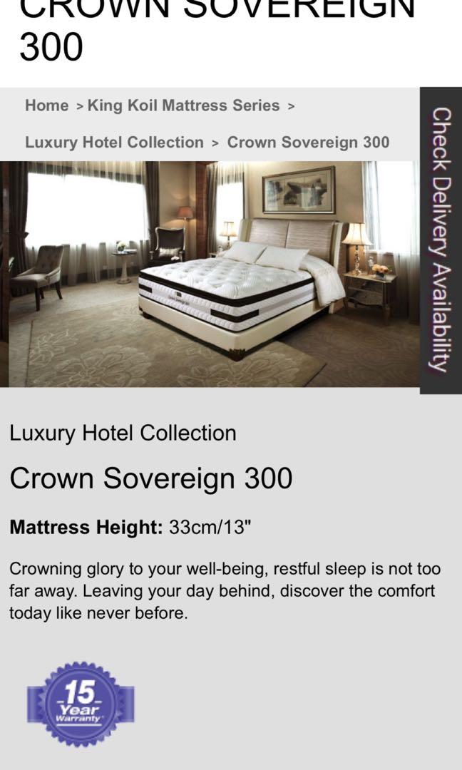 King Koil Queen Bed Set (Divan+Mattress), Furniture & Home Living