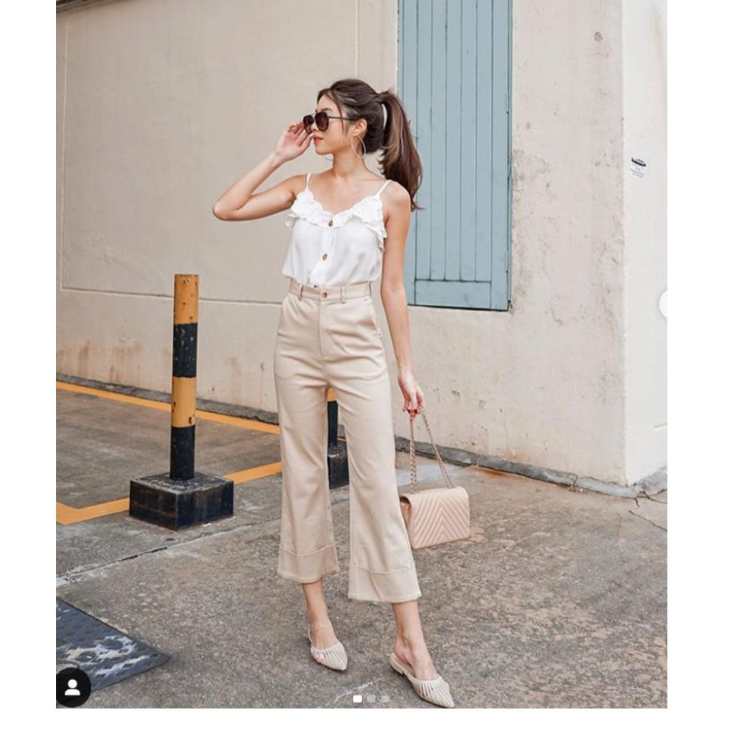 Ilova straight cuffed pants Clearance