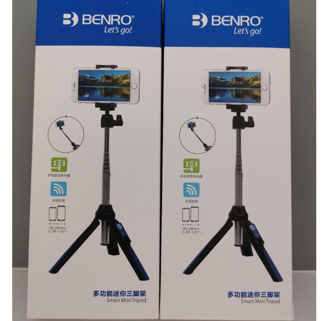 Limited Stock Benro Premium Smart Mini Tripod Selfie Stick