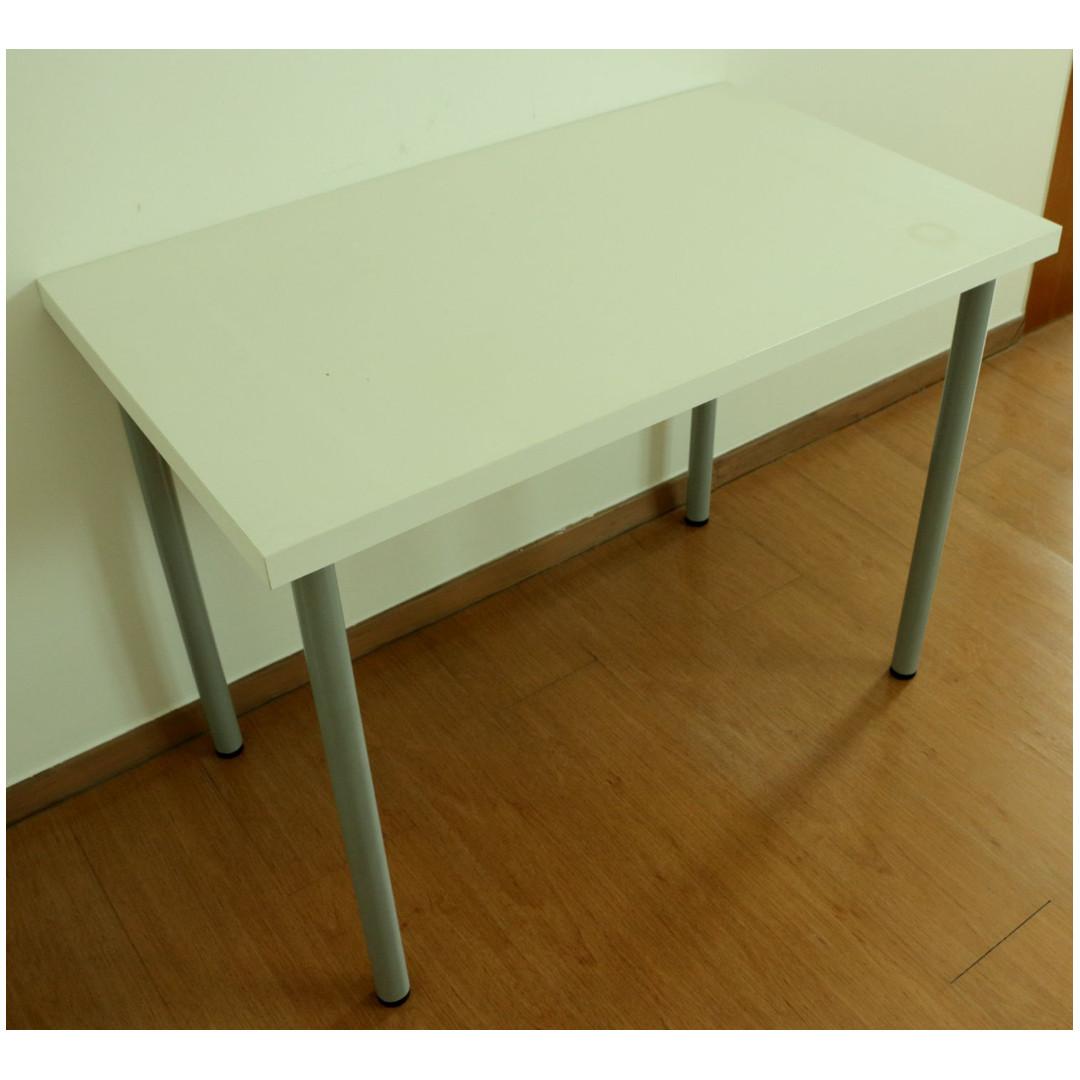 Linnmon Ikea White Table L 100cm W 60cm H 75cm Furniture Tables