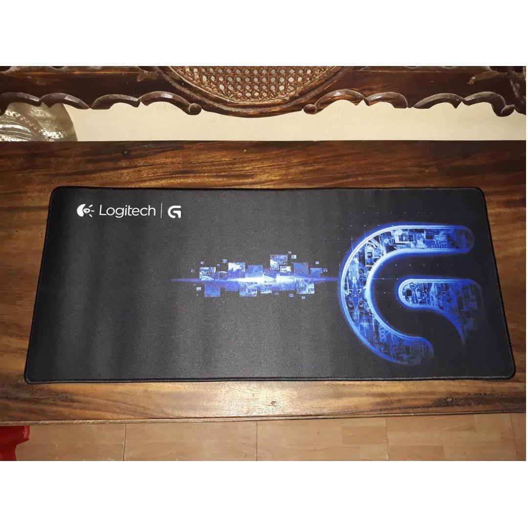 Logitech Gaming Mouse Pad Large (Category: Mouse & Mousepads) located in Cainta. Submitted by techtoysnmore (Listing ID 251383238, Image 1). Description: Logitech Gaming Mouse Pad Large Features: *Slick, taut weave for speedy mouse movements *Pixel-precise targeting and tracking *Optimized for all mouse sensitivities and sensors *Highly portable cloth-based design *Anti-fraying stitched frame *Anti-slip rubber base Size: 700x300 Color: Blue/Black