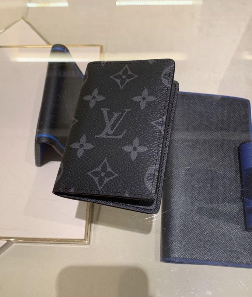 LV Pocket Organizer Monogram Eclipse, Luxury, Bags & Wallets on Carousell