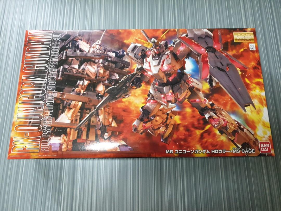 Mg Unicorn Gundam Hd Colour Ms Cage Toys Games Bricks