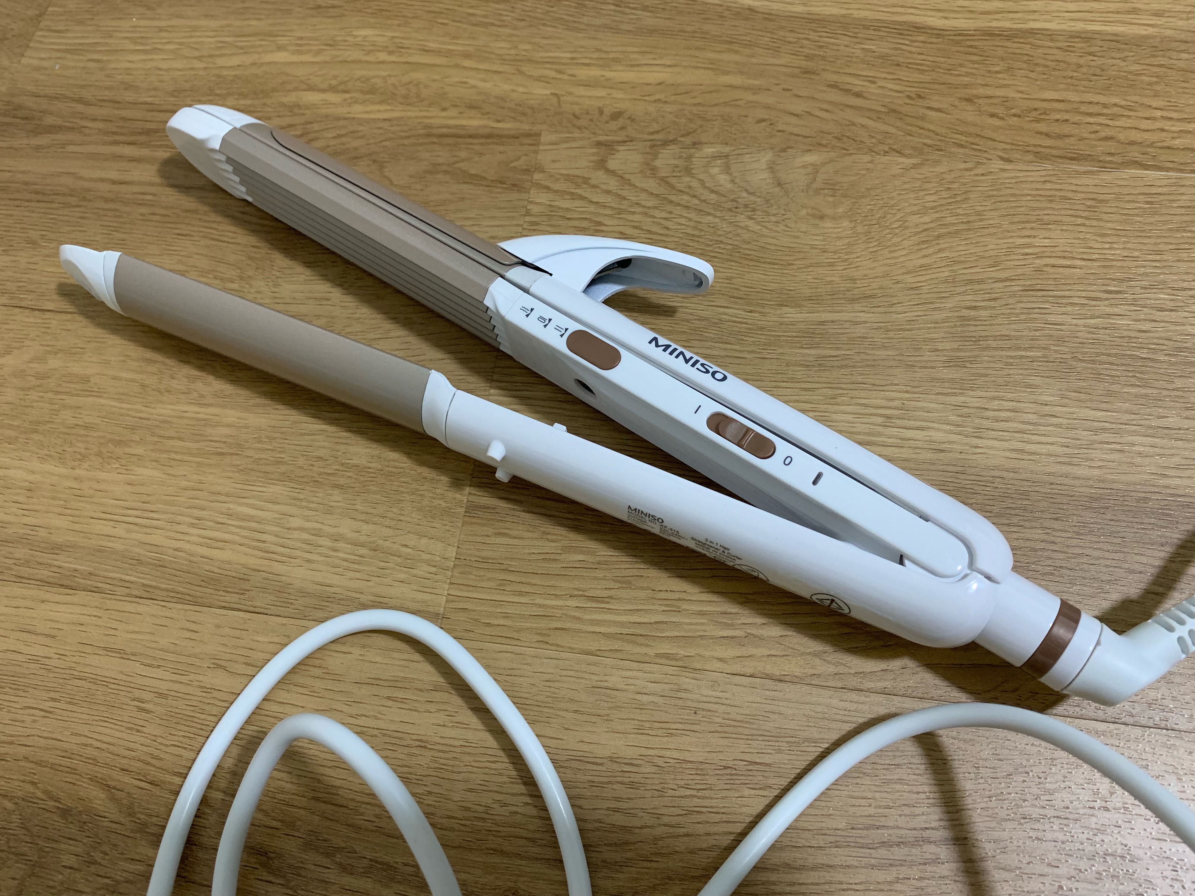 Miniso multi use hair tools curler straightener Beauty Personal Care Hair on Carousell