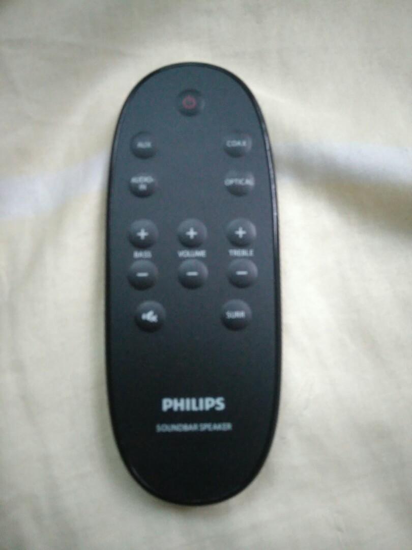 velsignelse Hård ring Vanærende Philips remote controller for Sounbar Speakers HTL2100, Audio, Soundbars,  Speakers & Amplifiers on Carousell