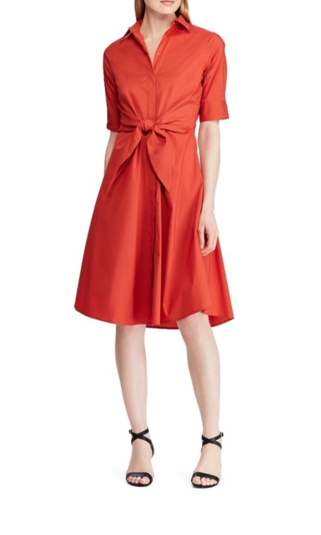 Red shirt dress sale