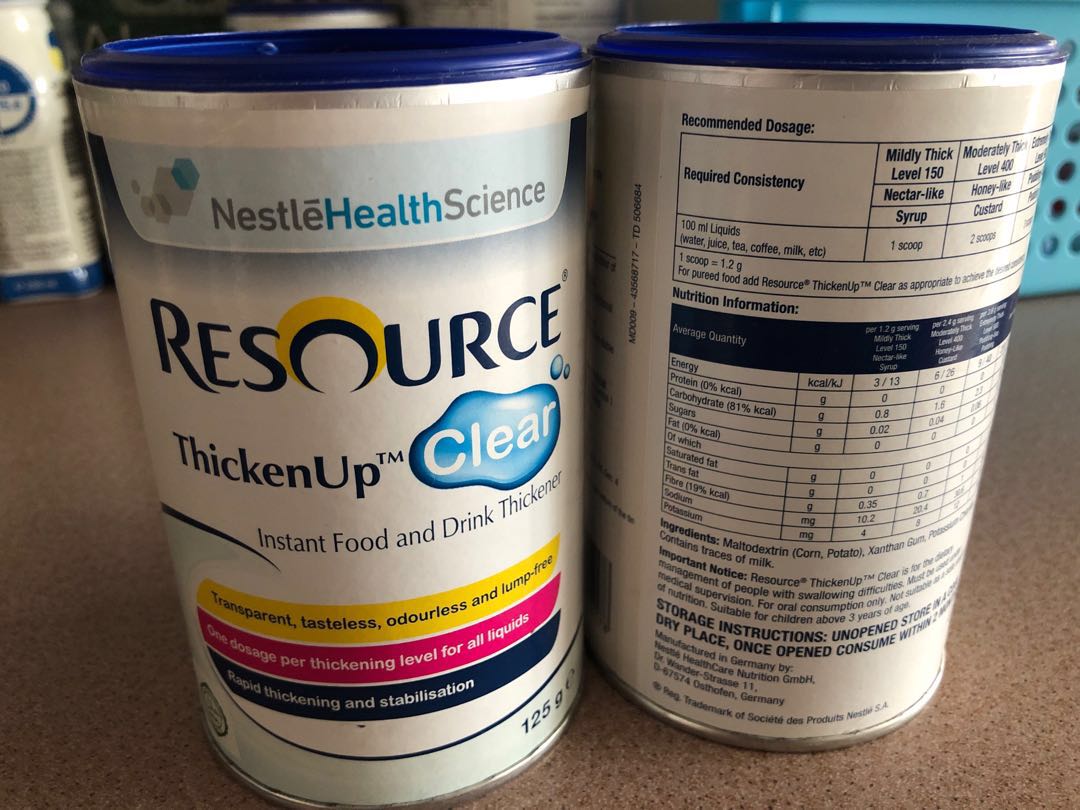 Resource ThickenUp Clear instant food and drink thickener, Everything