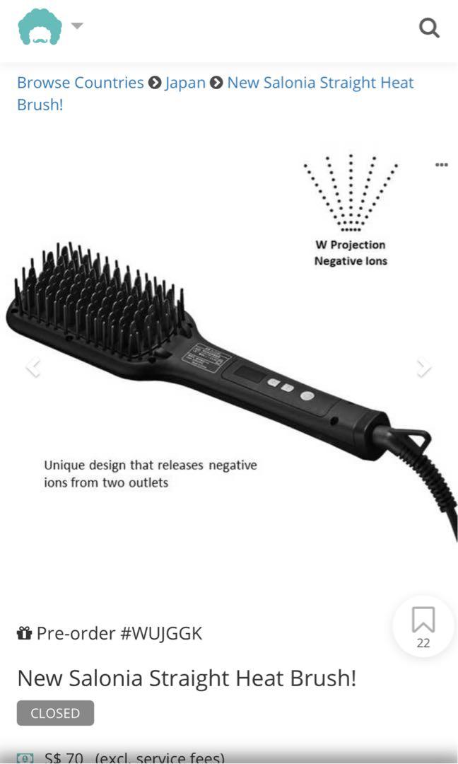 Salonia Hair Brush Japan Beauty Personal Care Hair on Carousell
