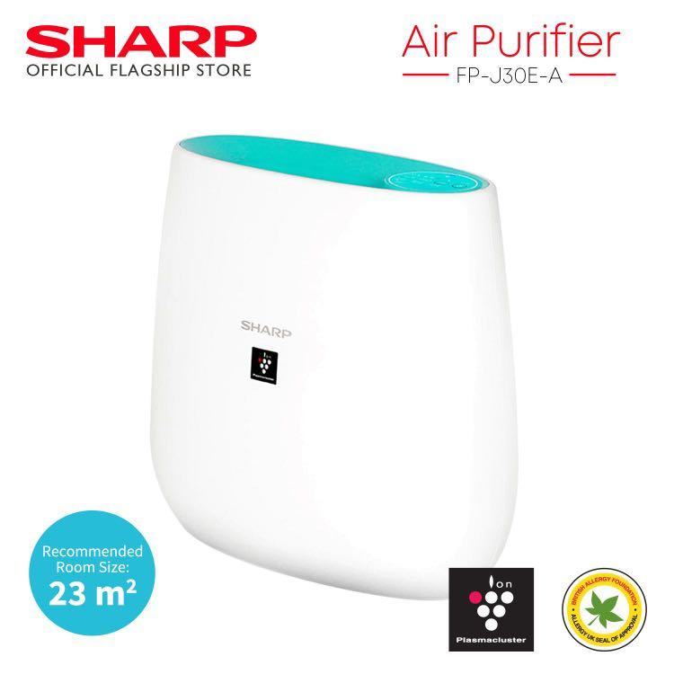 Sharp Air Purifier Fp J30e A Plasmacluster Home Appliances Cooling Air Care On Carousell