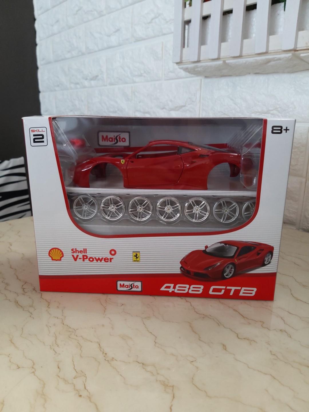Shell X Ferrari法拉利組裝模型車model Car 興趣及遊戲 玩具 遊戲類 Carousell