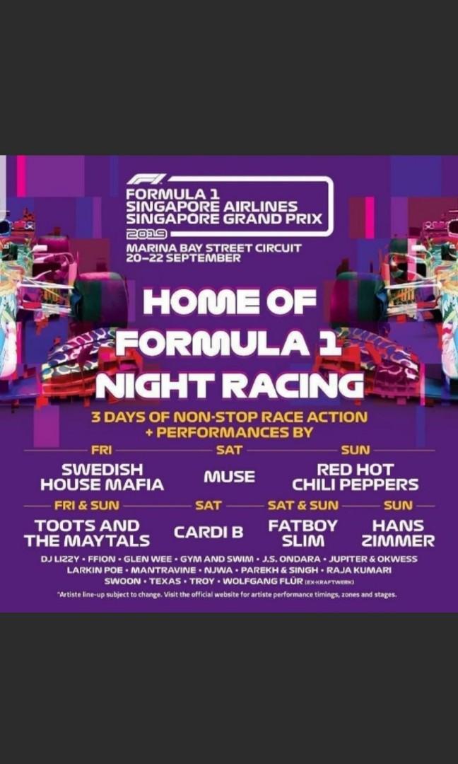 f1 tickets 2009