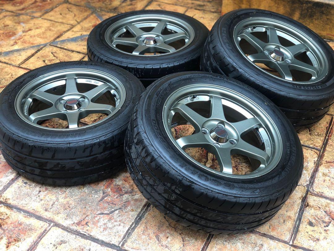 Sport Rim TE37 SL Thailand 15 inci, Auto Accessories on Carousell