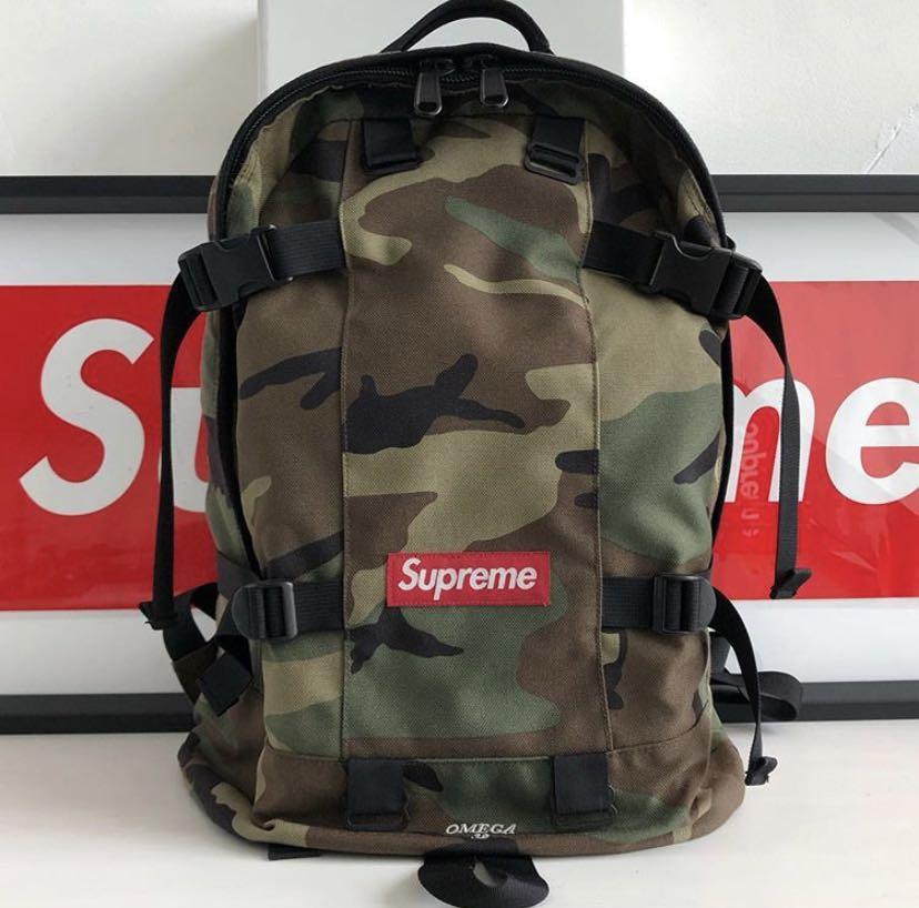 supreme backpack camo