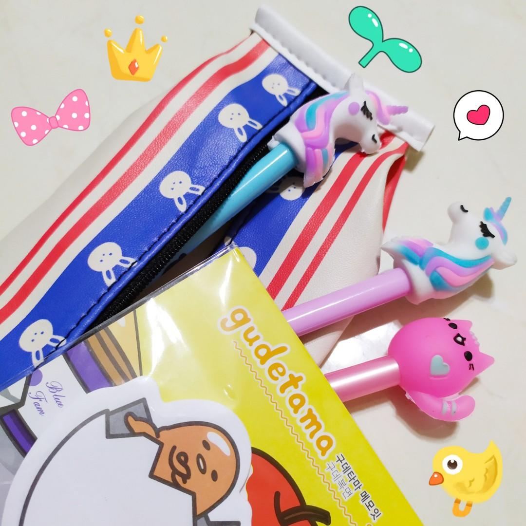 Tempat Pensil Kotak Kosmetik Pouch Aksesoris Unik Lucu Snack Susu