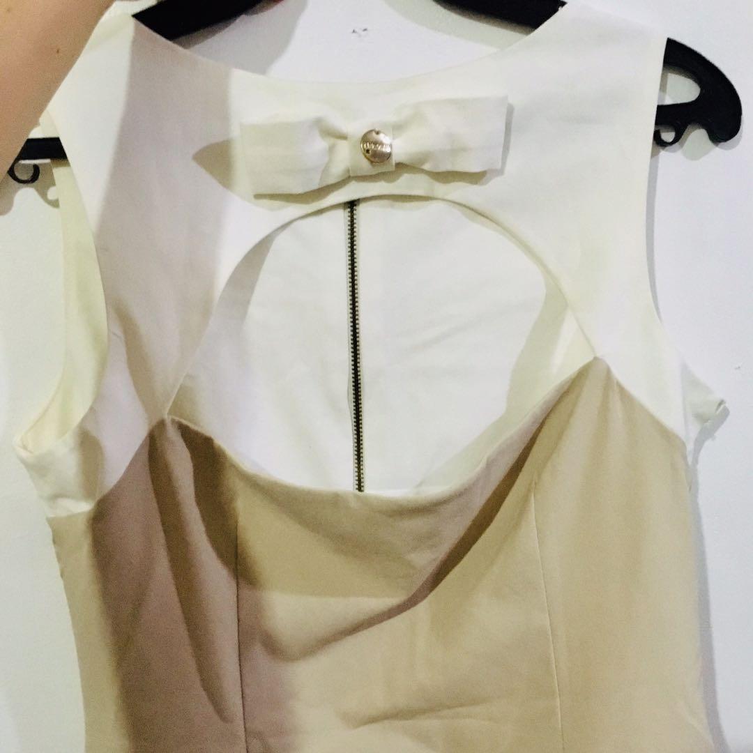 Tri-color elegant dress (Category: Dresses) located in Cavite. Submitted by PikaHi (Listing ID 251263718, Image 2). Description: •99% condition •used once, almost new.
