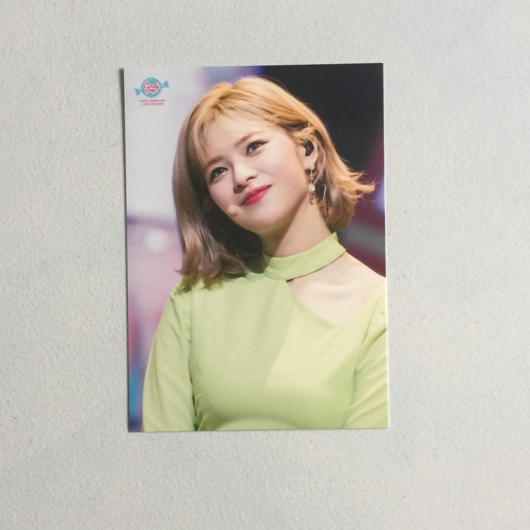 Twice Japan Showcase Live Tour 18 Candy Pop Jeongyeon Official Photo Trading Card Hobbies Toys Memorabilia Collectibles K Wave On Carousell