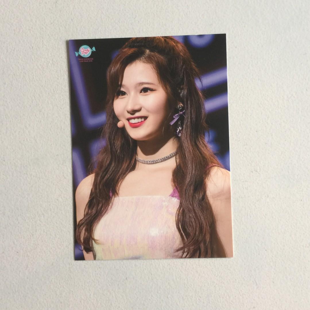 Twice Japan Showcase Live Tour 18 Candy Pop Sana Official Photo Trading Card Hobbies Toys Memorabilia Collectibles K Wave On Carousell