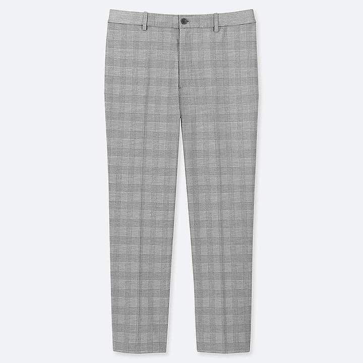 UNIQLO Men Ezy Checkered Ankle Pants Men s Fashion Bottoms