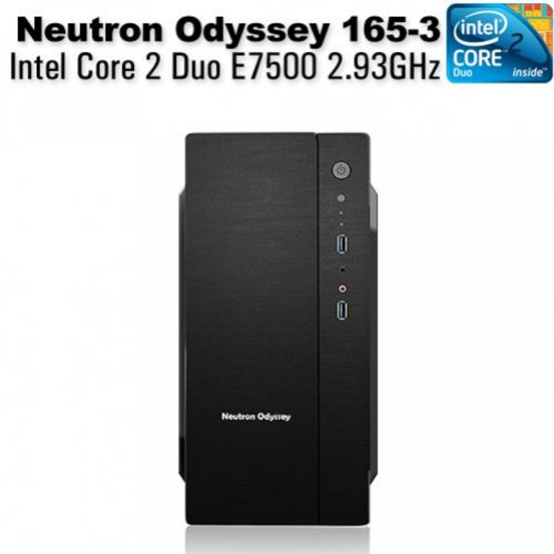 Used Intel Core 2 Duo E7500 2 93ghz With Neutron Odyssey 165 3 Pc Case Electronics Computers Desktops On Carousell